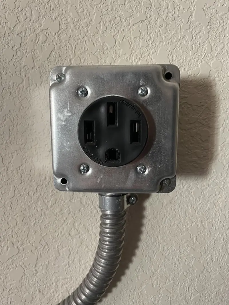 NEMA 14-50 outlet installed for Electrical Panel Upgrade in Summit View
